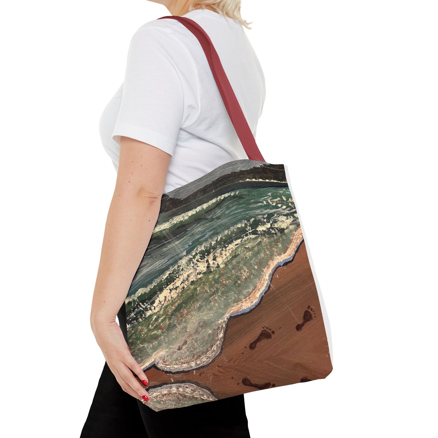 Walk on the Beach Tote Bag (AOP)
