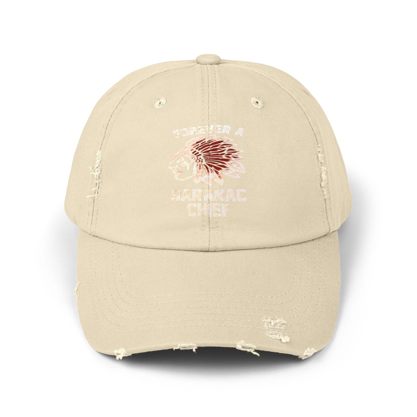 Forever a Saranac Chief Unisex Distressed Cap