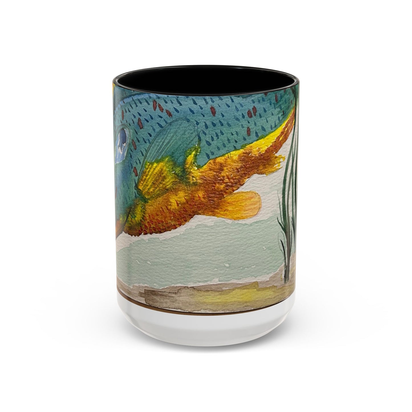 Texas Sunfish Accent Coffee Mug — Fishing Lake Lover Gift
