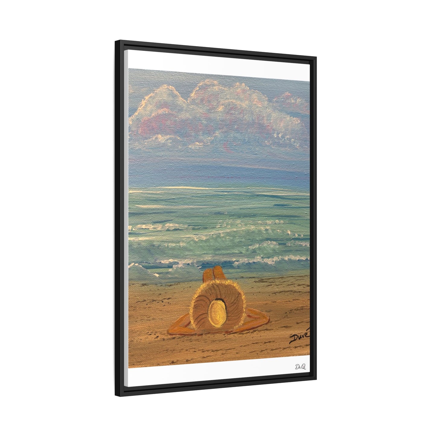 Canvas Print - 'Golden Rays' Beach Print