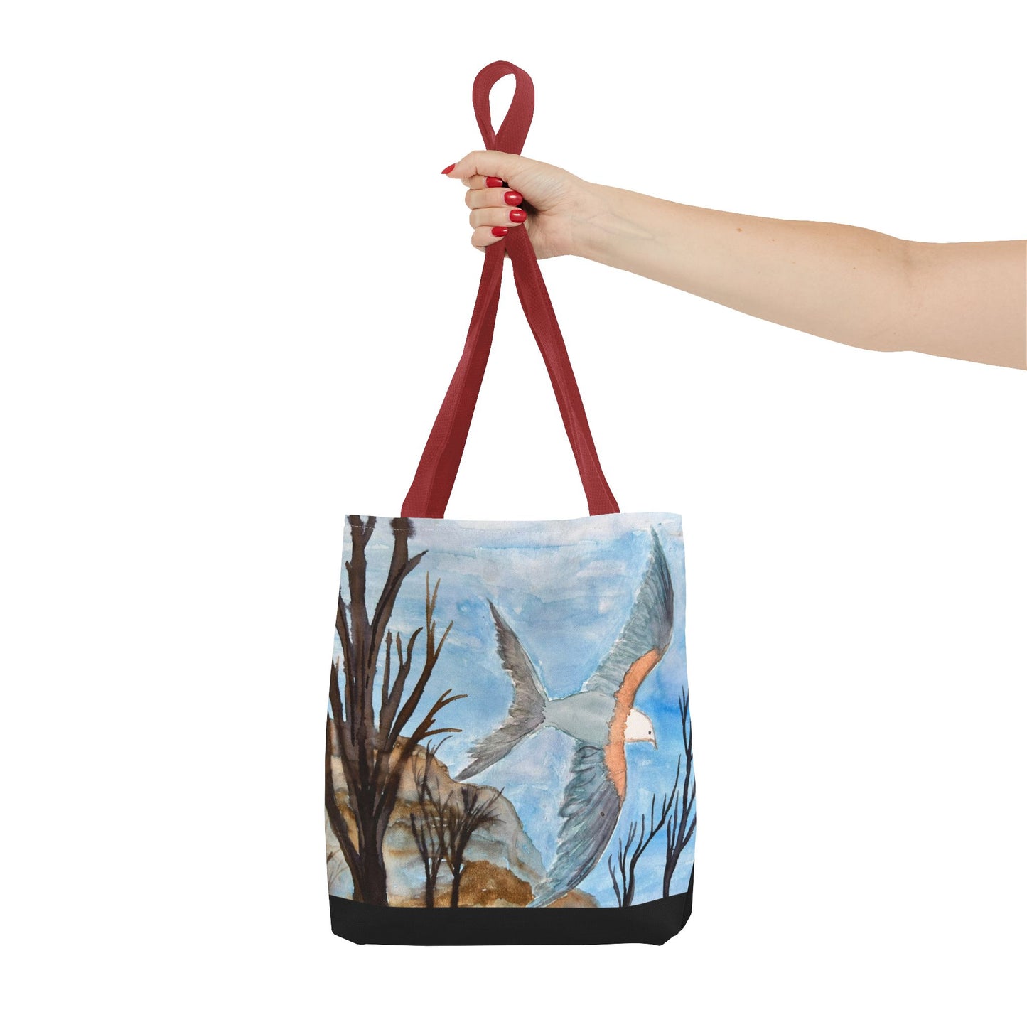 Elegant Bird Design Tote Bag, Nature Lover's Gift, Eco-Friendly Shopping Bag, Unique Art Tote, Everyday Carryall Bag