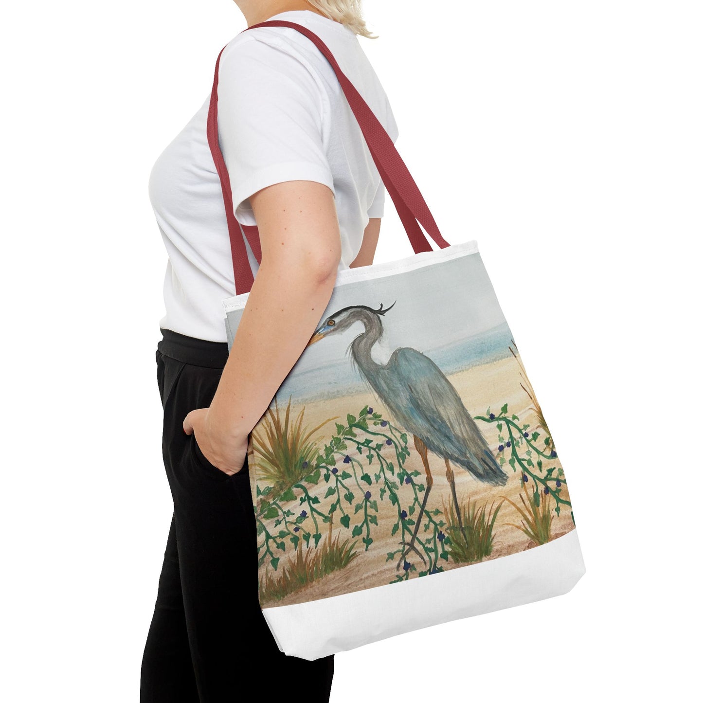 Blue Heron Juvenile Tote Bag (AOP)