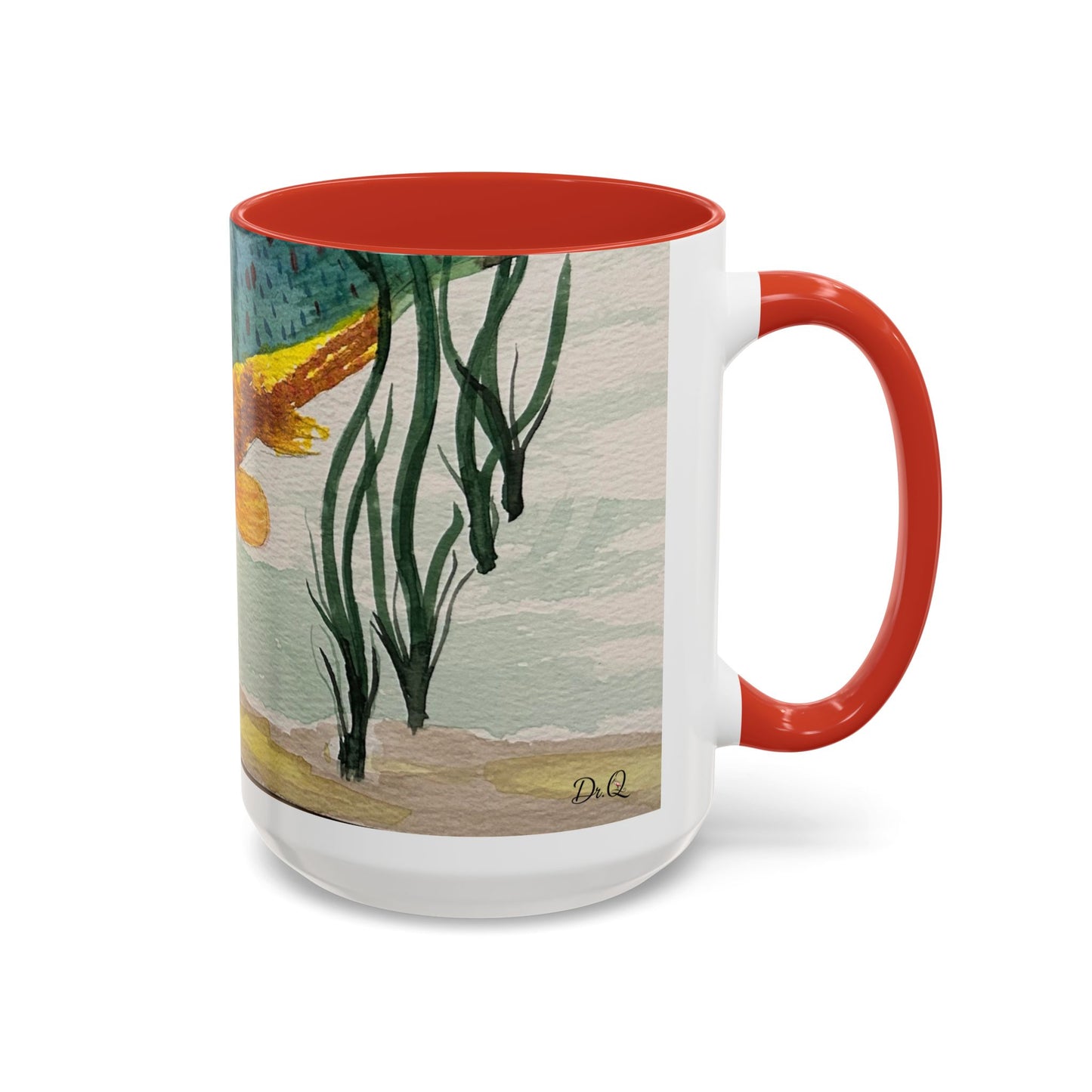 Texas Sunfish Accent Coffee Mug — Fishing Lake Lover Gift