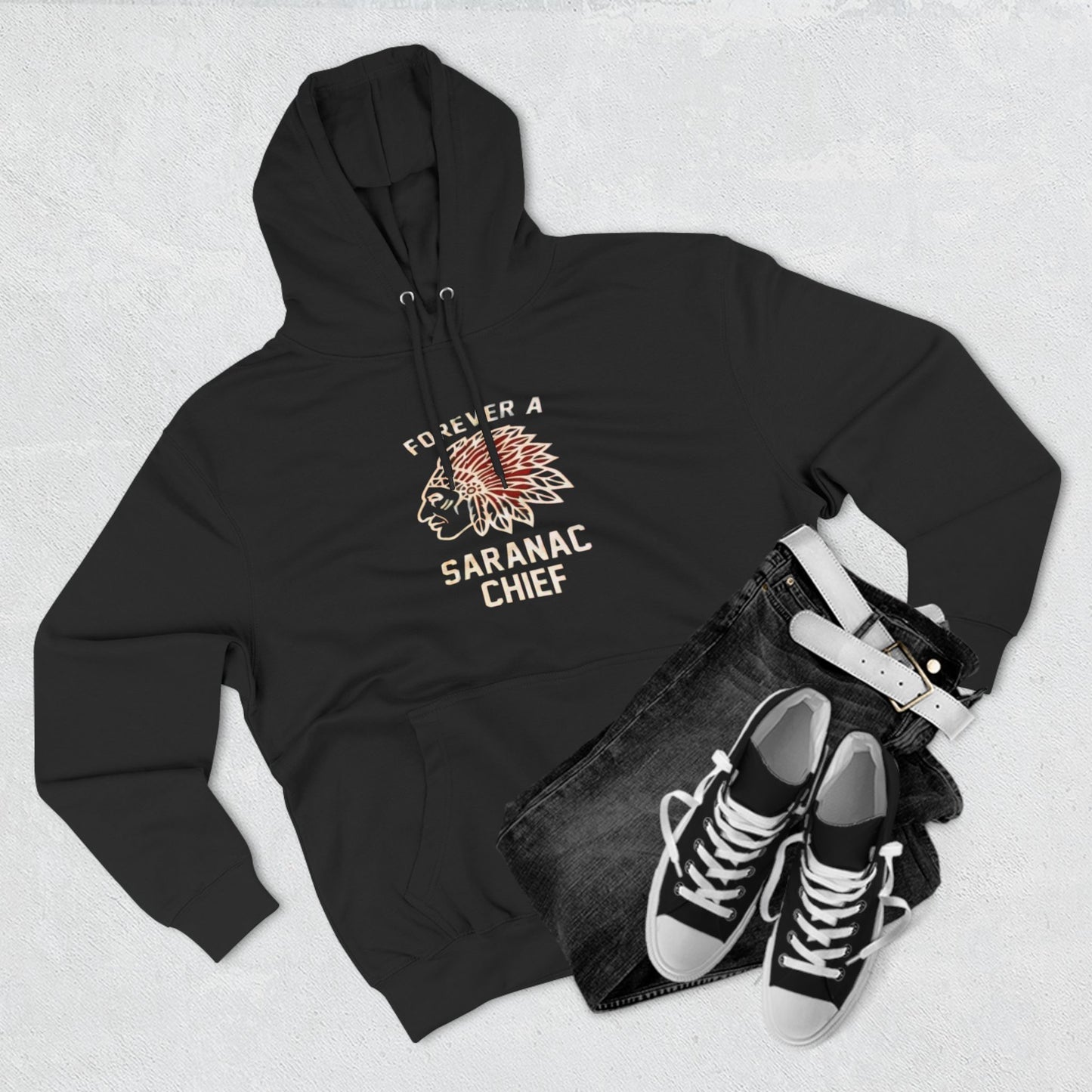 Forever a Saranac Chief Three-Panel Fleece Hoodie