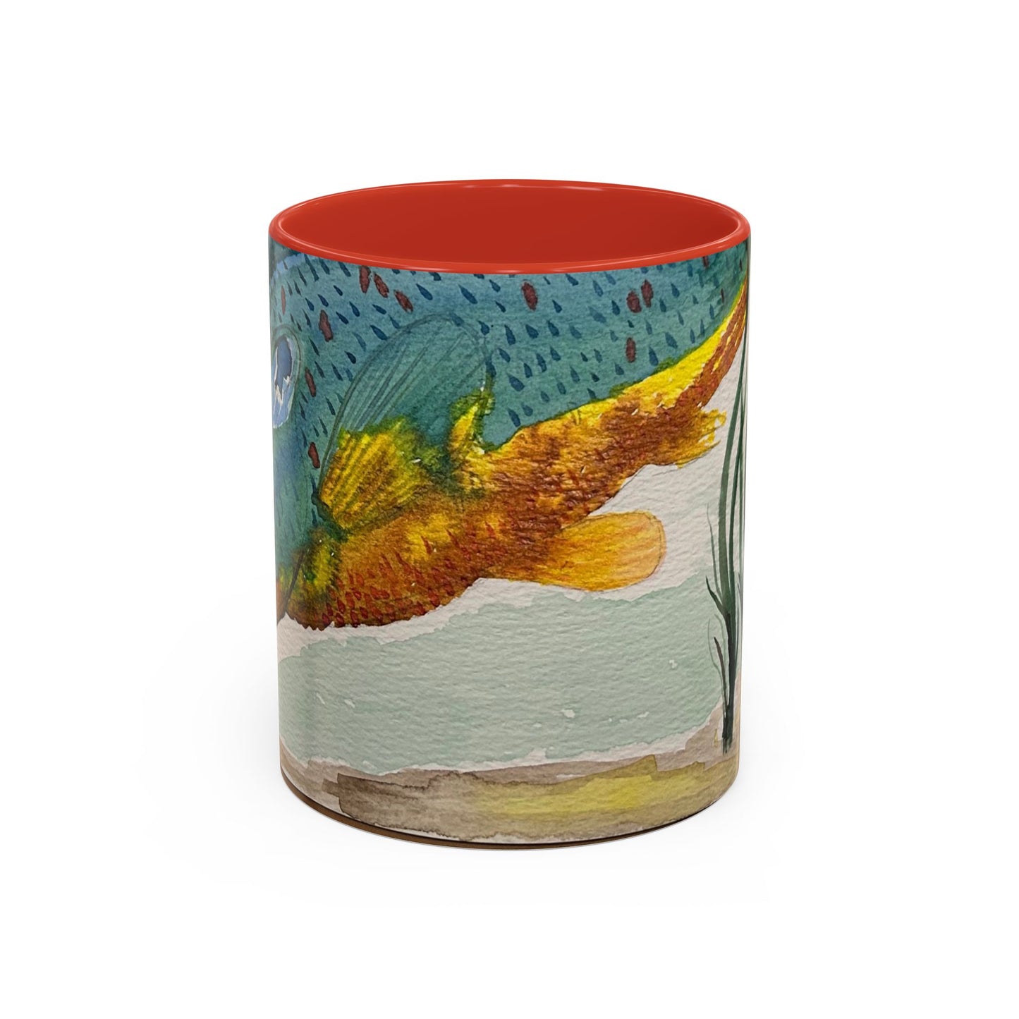 Texas Sunfish Accent Coffee Mug — Fishing Lake Lover Gift