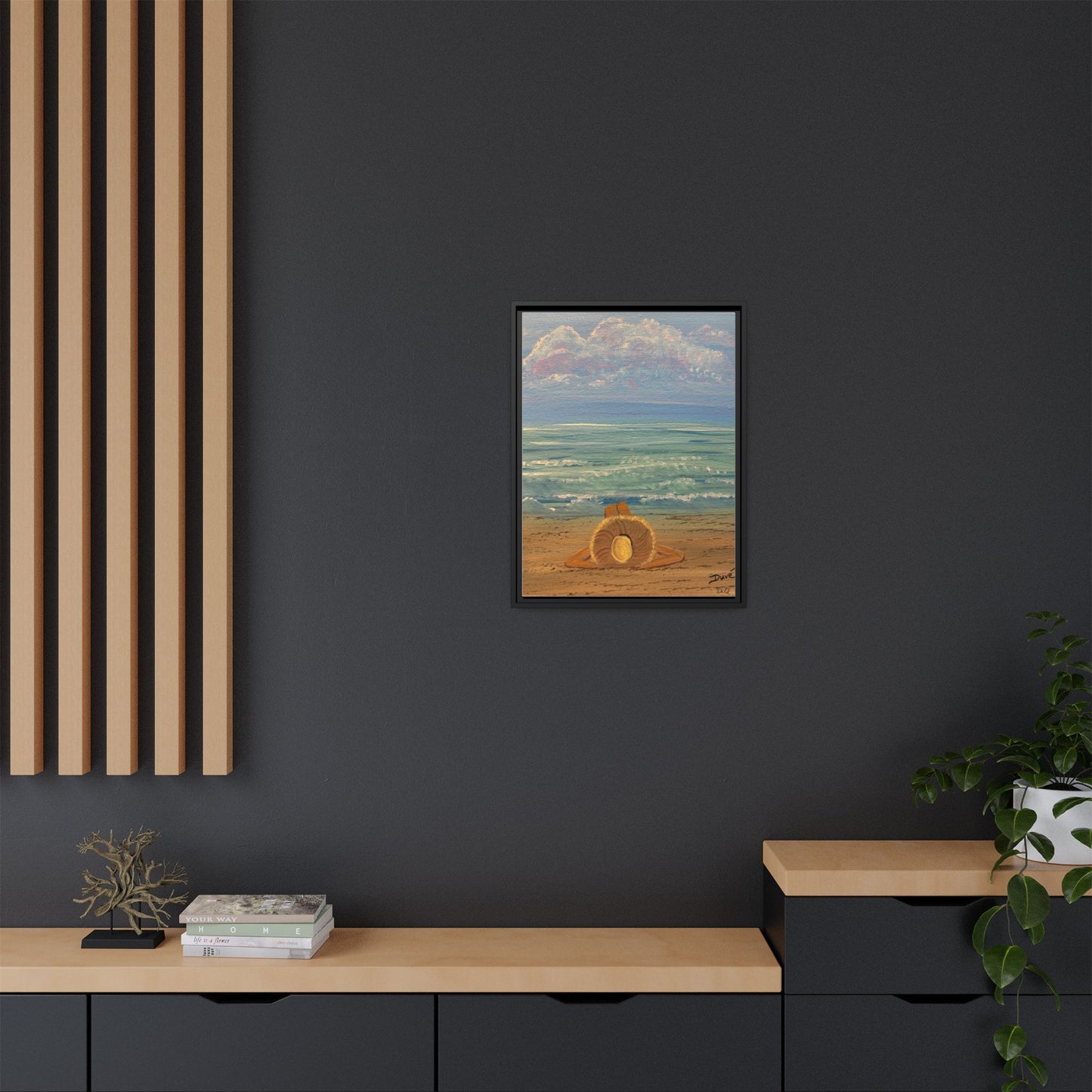 Canvas Print - 'Golden Rays' Beach Print
