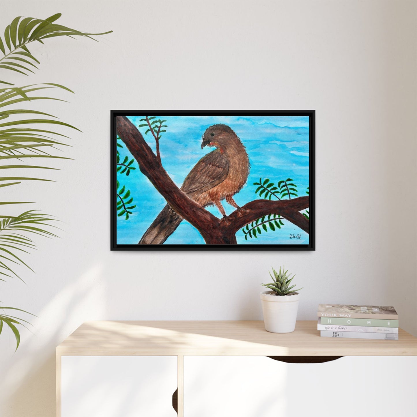 Chachalaca in the Scrubland Thicket - Watercolor Print