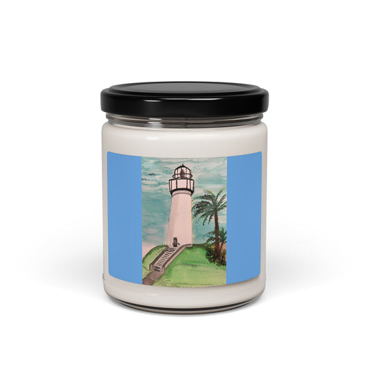 K's Jewelry & Beads Port Isabel Lighthouse Breeze Scented Soy Candle — 9oz Coastal Home Fragrance