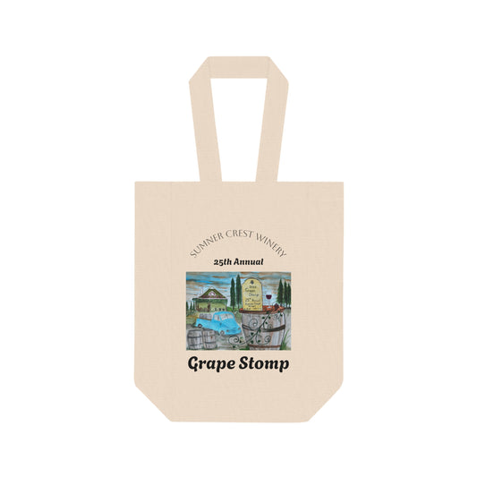 Wine Tote Bag - Sumner Crest Winery 25th Annual Grape Stomp Event