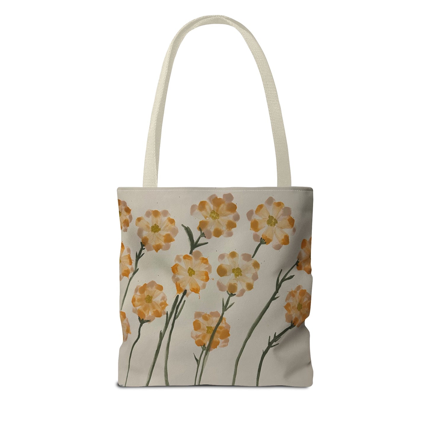 Yellow Orange Flowers Tote Bag (AOP)