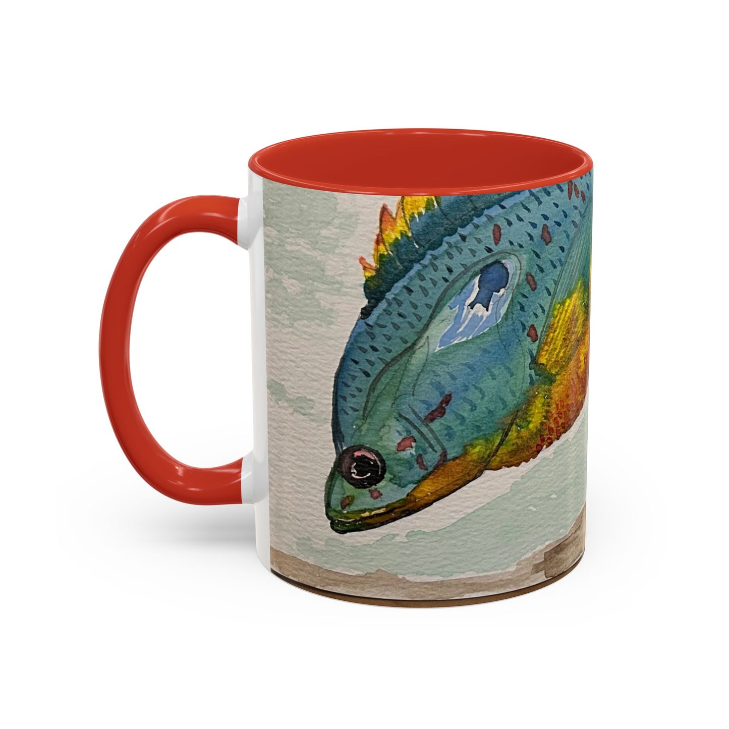Texas Sunfish Accent Coffee Mug — Fishing Lake Lover Gift