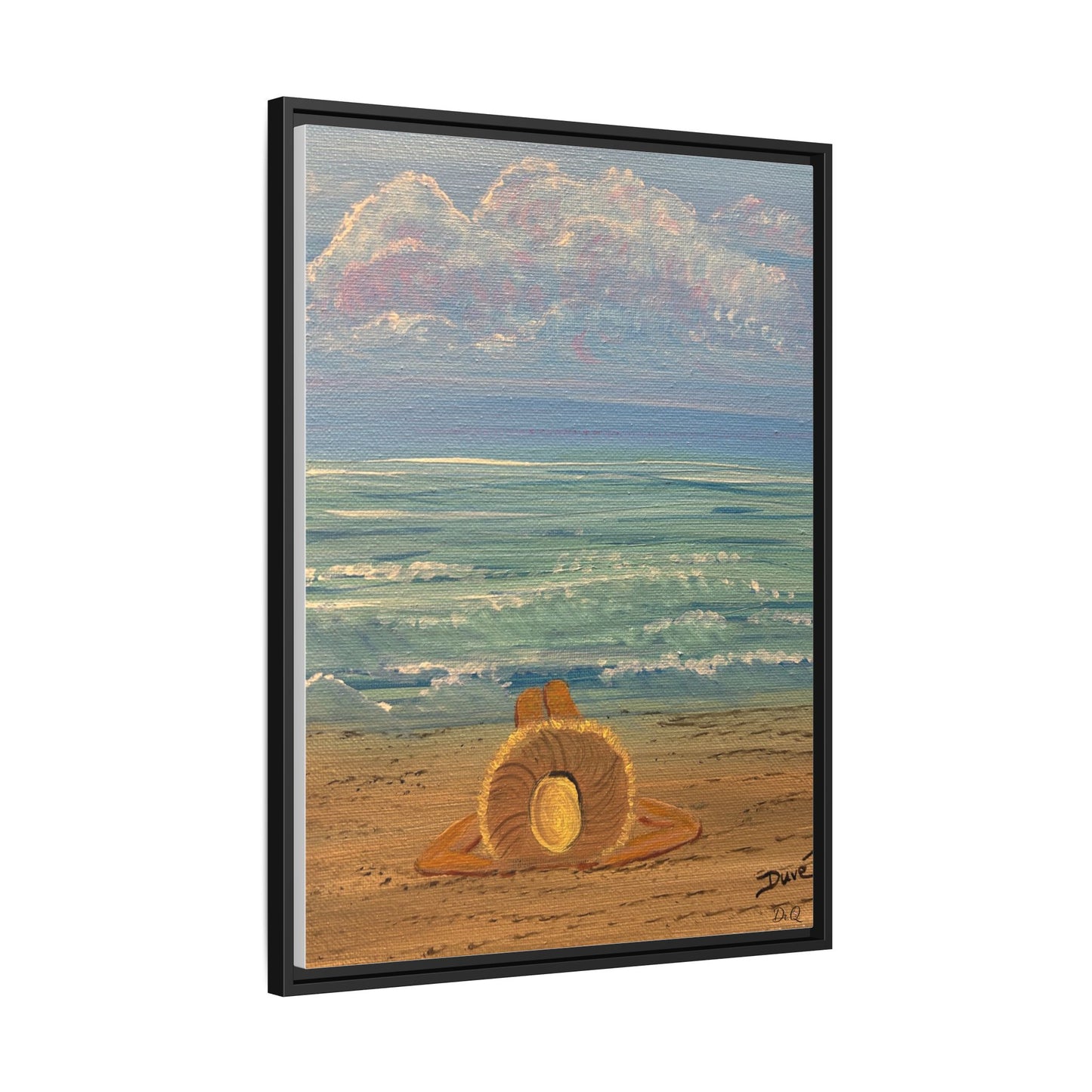 Canvas Print - 'Golden Rays' Beach Print