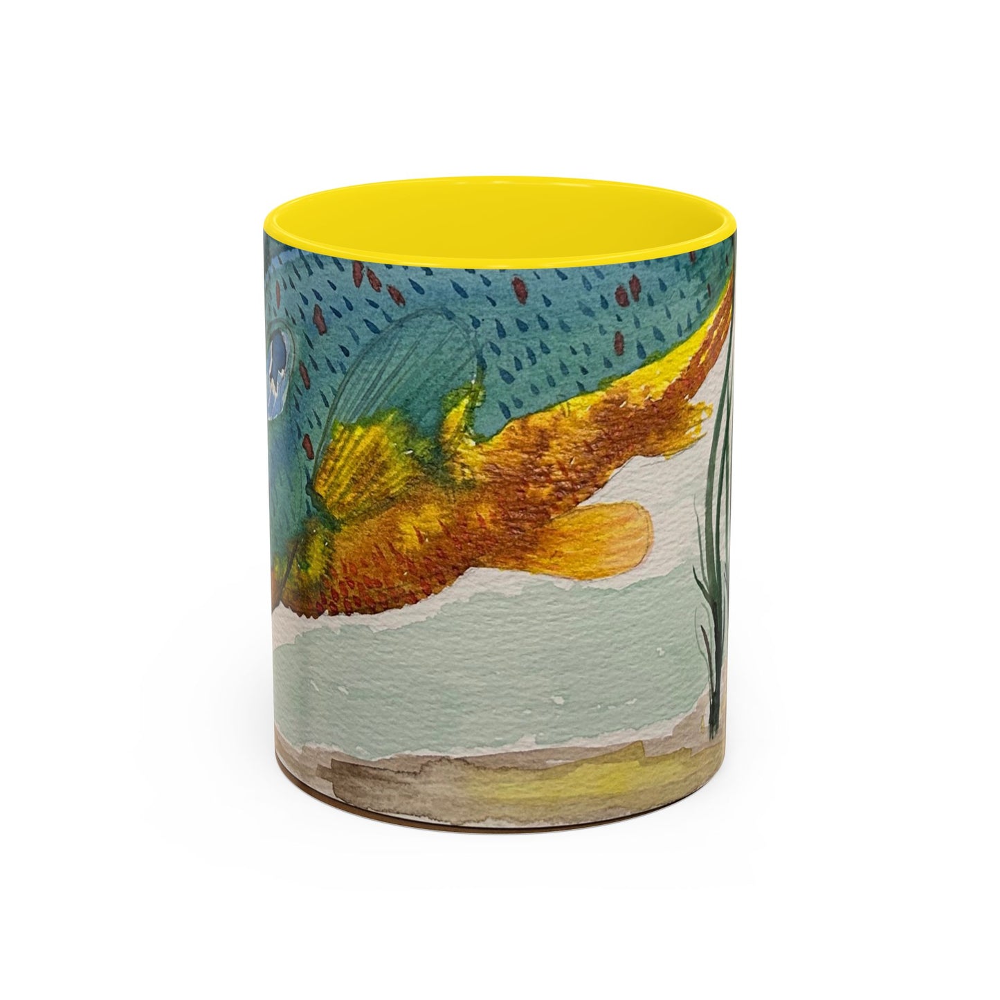 Texas Sunfish Accent Coffee Mug — Fishing Lake Lover Gift