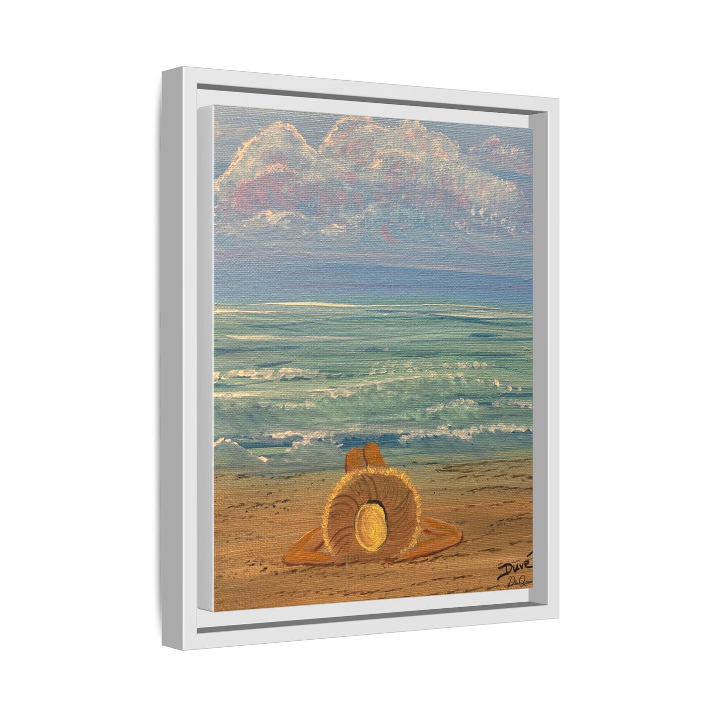 Canvas Print - 'Golden Rays' Beach Print