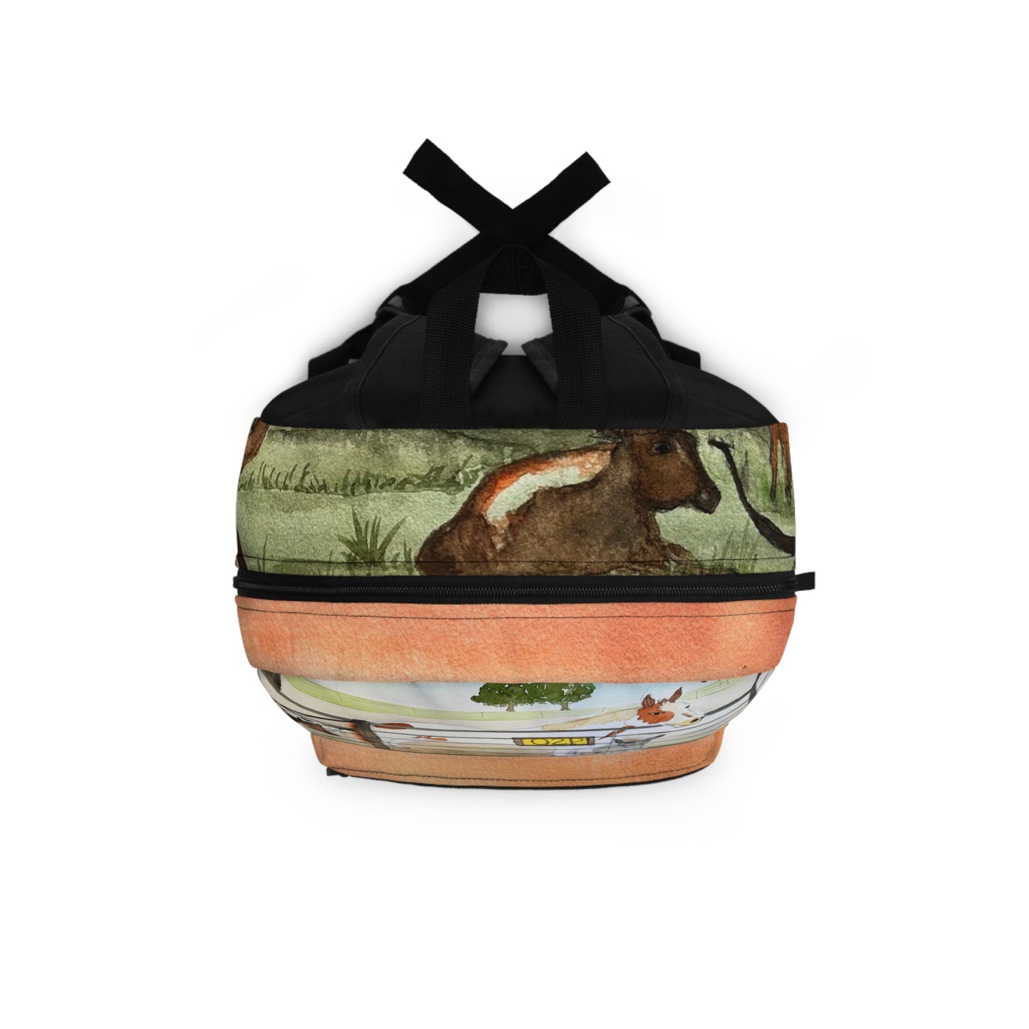 "Out 2 Pasture Ranch" Animal Rescue-Inspired Backpack with Longhorn Landscape Design - Perfect for Students, Adventurers, and Nature Lovers, Eco-Friendly School [...]