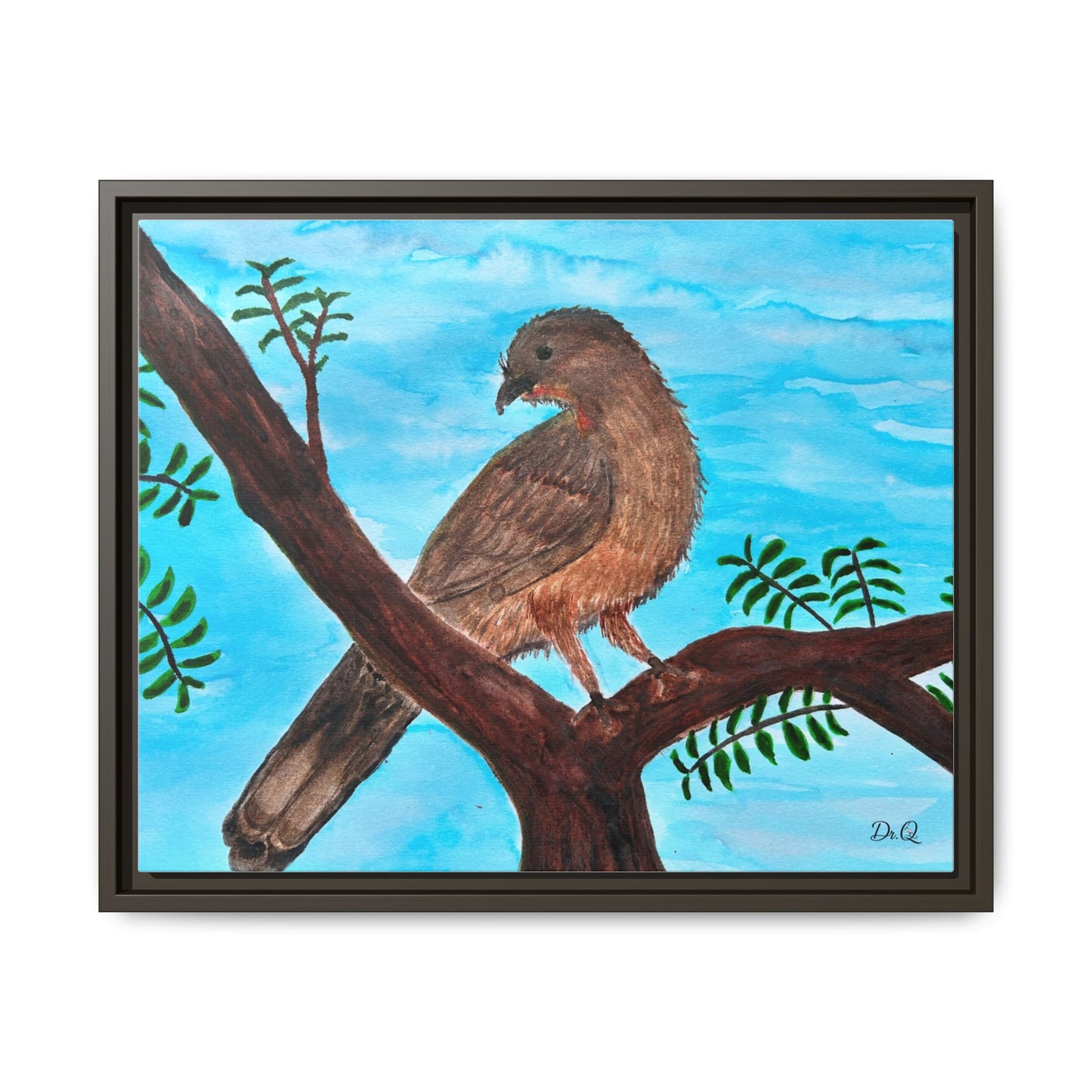 Chachalaca in the Scrubland Thicket - Watercolor Print