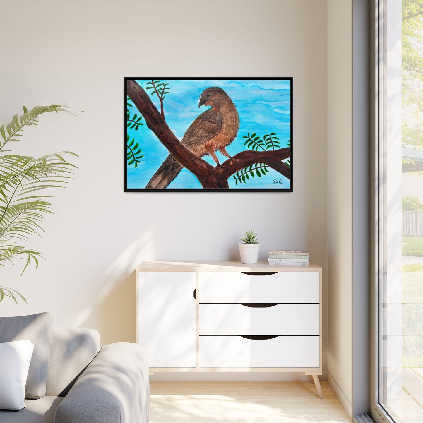 Chachalaca in the Scrubland Thicket - Watercolor Print