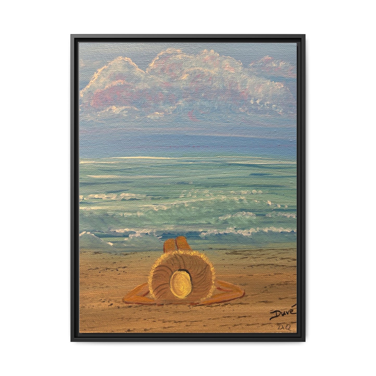 Canvas Print - 'Golden Rays' Beach Print