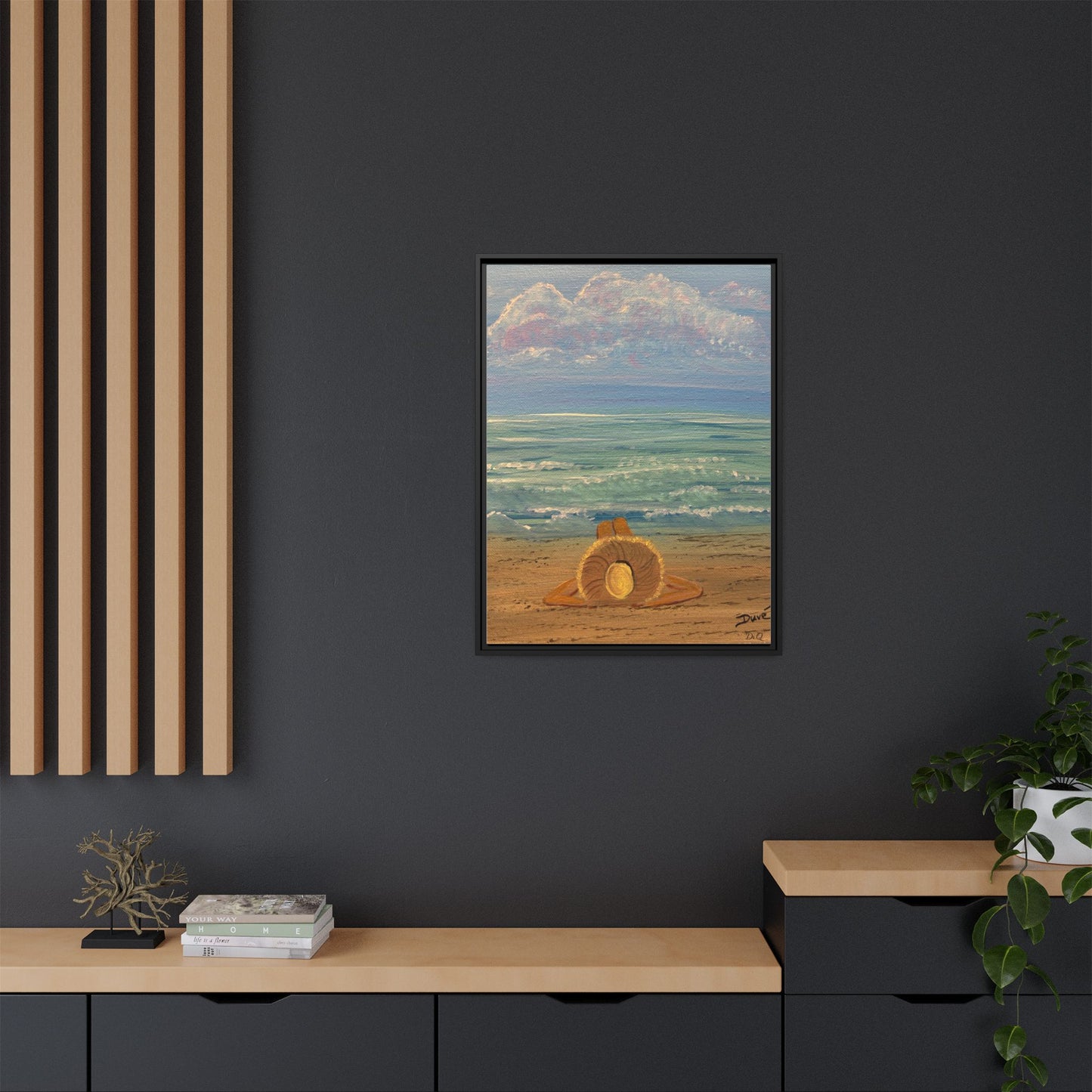 Canvas Print - 'Golden Rays' Beach Print
