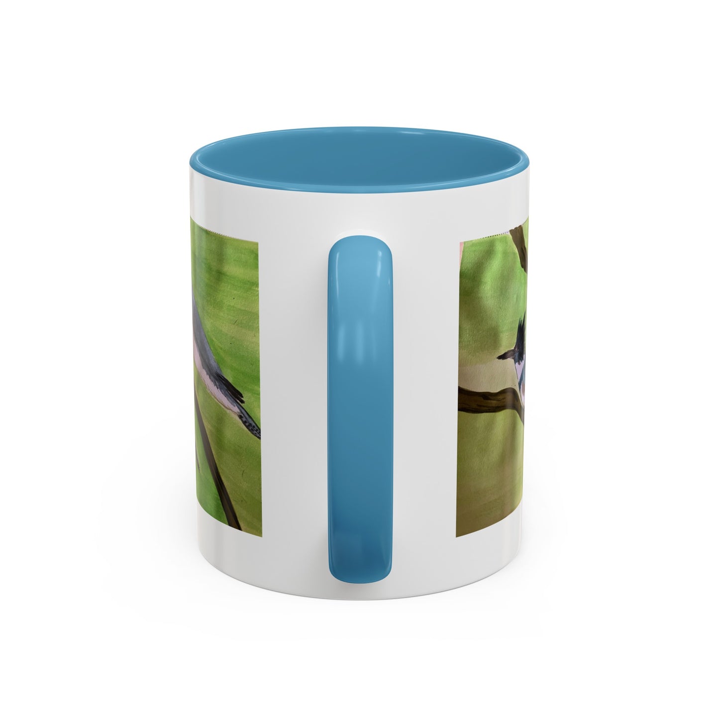 Belted King Fisher Accent Coffee Mug (11, 15oz)