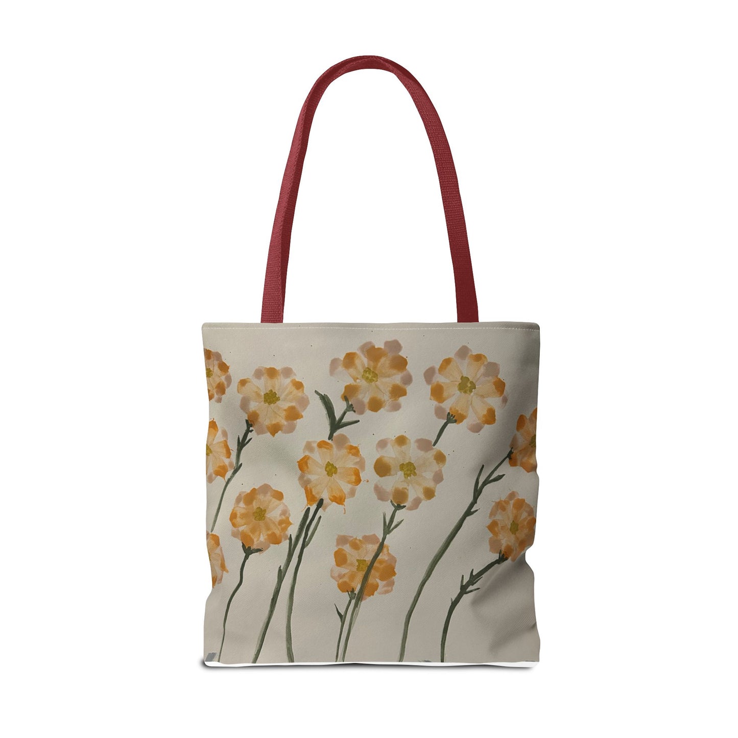 Yellow Orange Flowers Tote Bag (AOP)