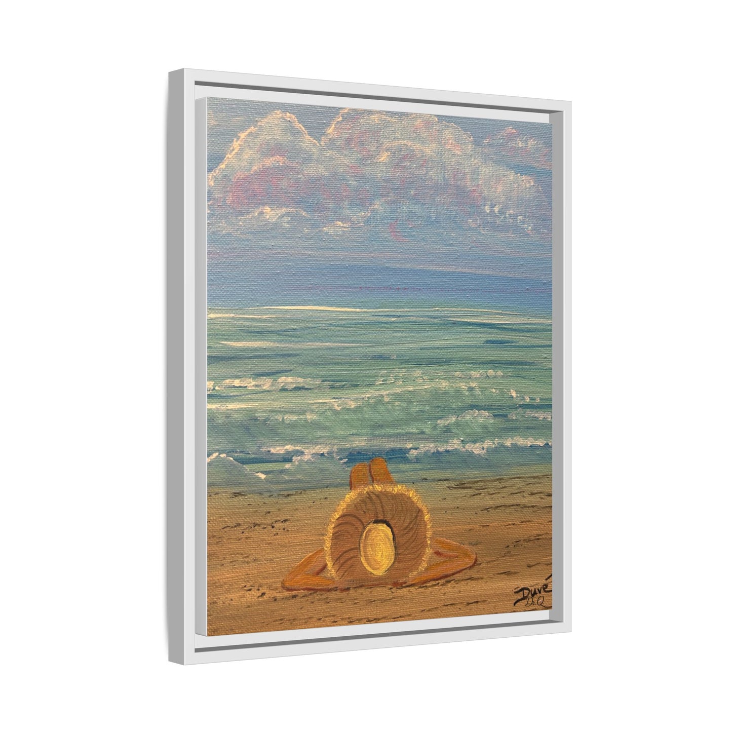 Canvas Print - 'Golden Rays' Beach Print