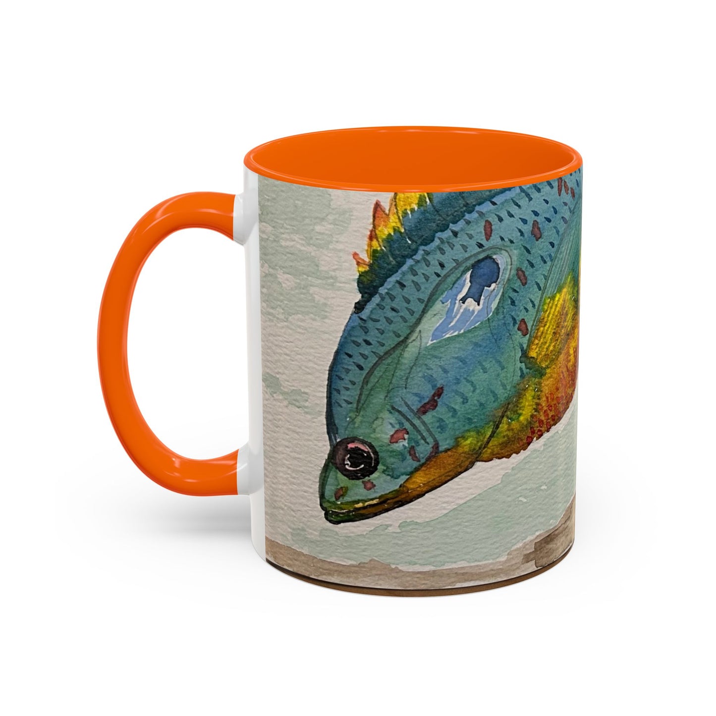 Texas Sunfish Accent Coffee Mug — Fishing Lake Lover Gift