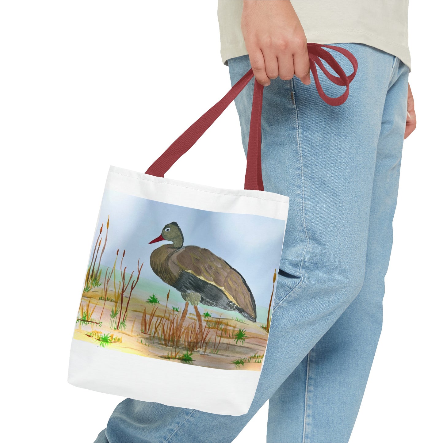 Black Bellied Whistling Duck Tote Bag (AOP)