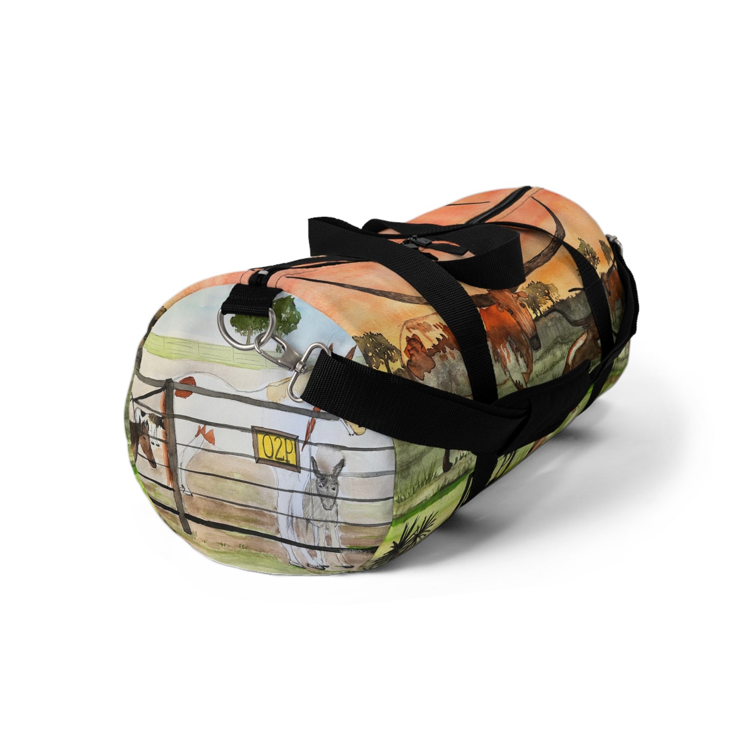 "Out 2 Pasture Ranch" Stylish Duffel Bag for Adventurers, Gym Bag, Travel Companion, Weekend Getaway Bag, Personalized Sports Bag