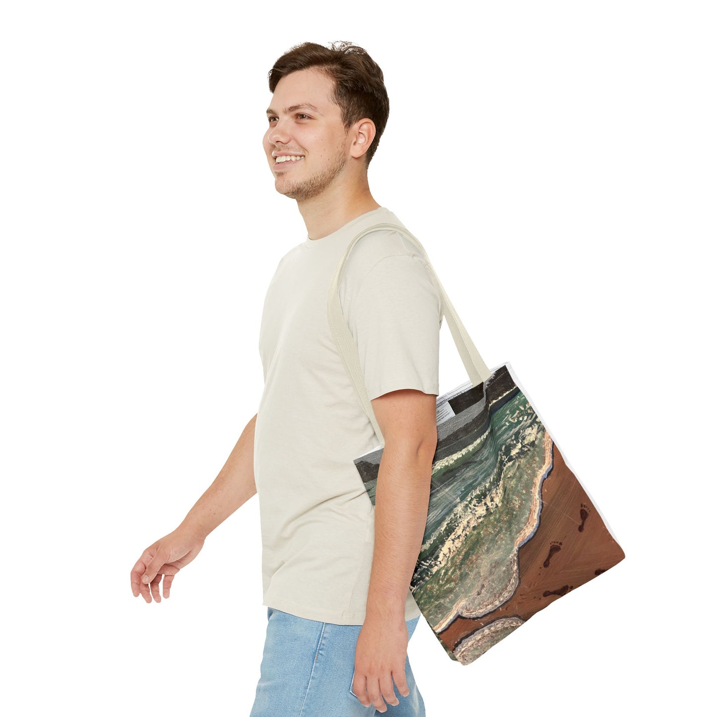 Walk on the Beach Tote Bag (AOP)