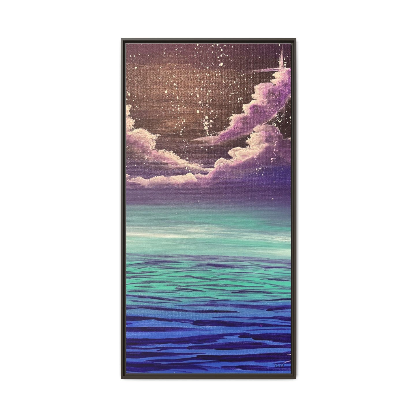 Night Sky Matte Canvas, Framed (Multi-color)