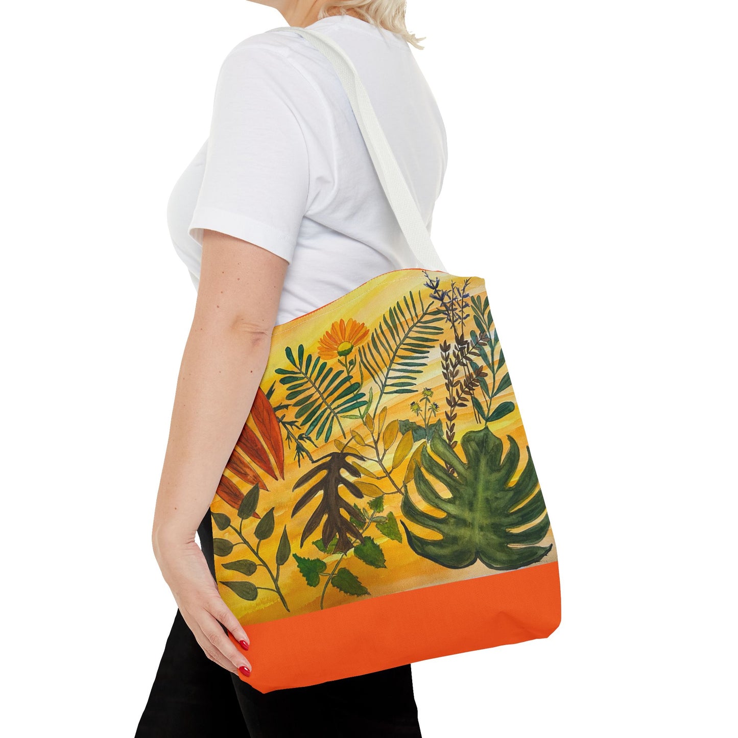 "Tropical Botanicals & Herbs" Tote Bag (AOP)