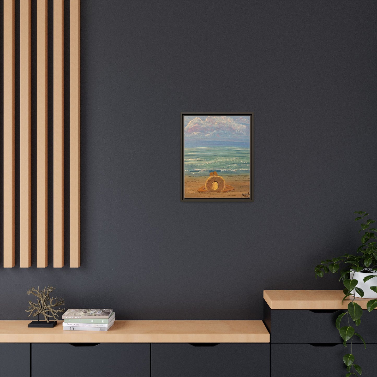Canvas Print - 'Golden Rays' Beach Print