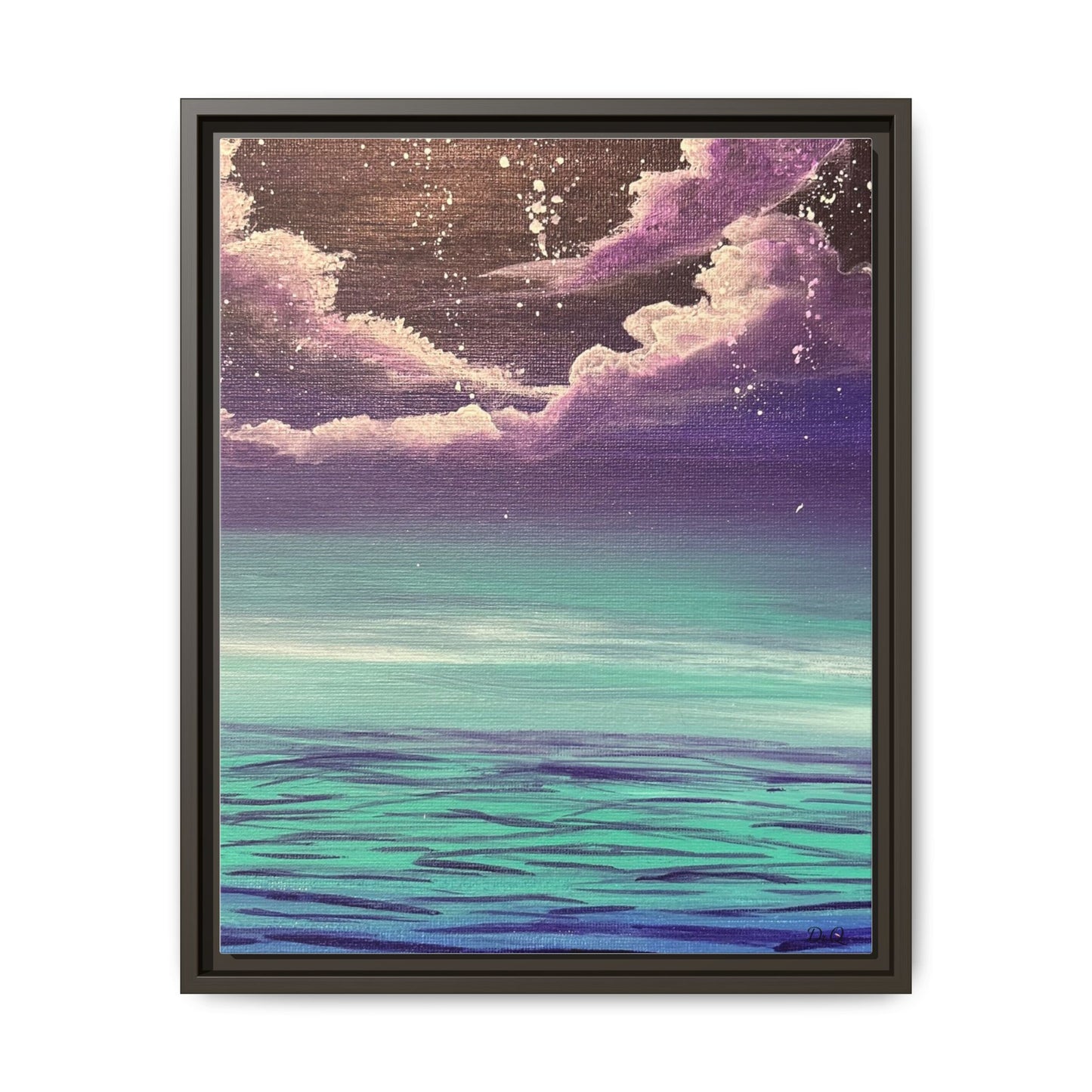 Night Sky Matte Canvas, Framed (Multi-color)