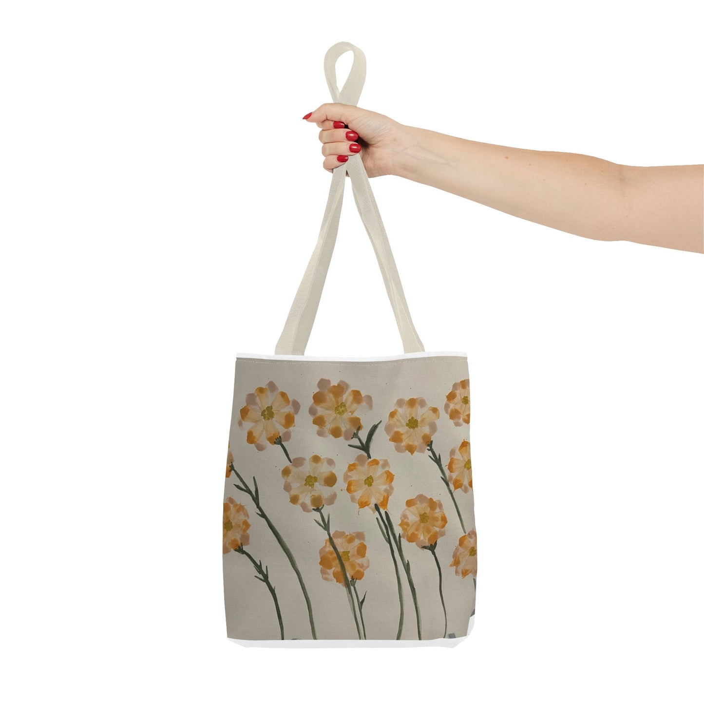 Yellow Orange Flowers Tote Bag (AOP)