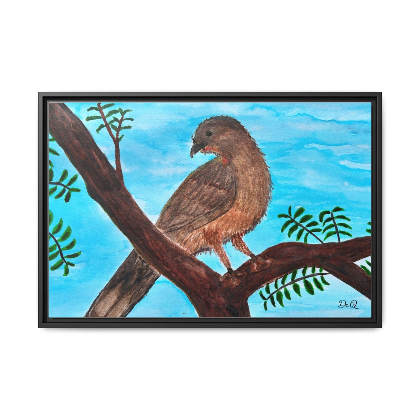 Chachalaca in the Scrubland Thicket - Watercolor Print