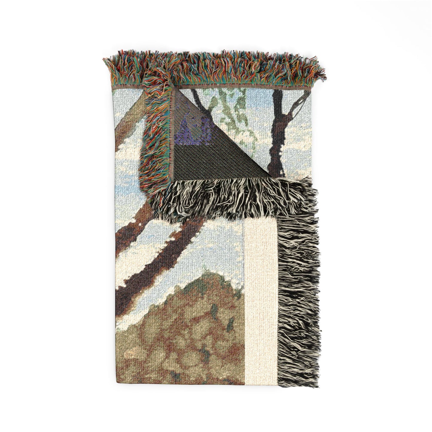 Scenic Tree Landscape Throw Blanket by Dr. Q