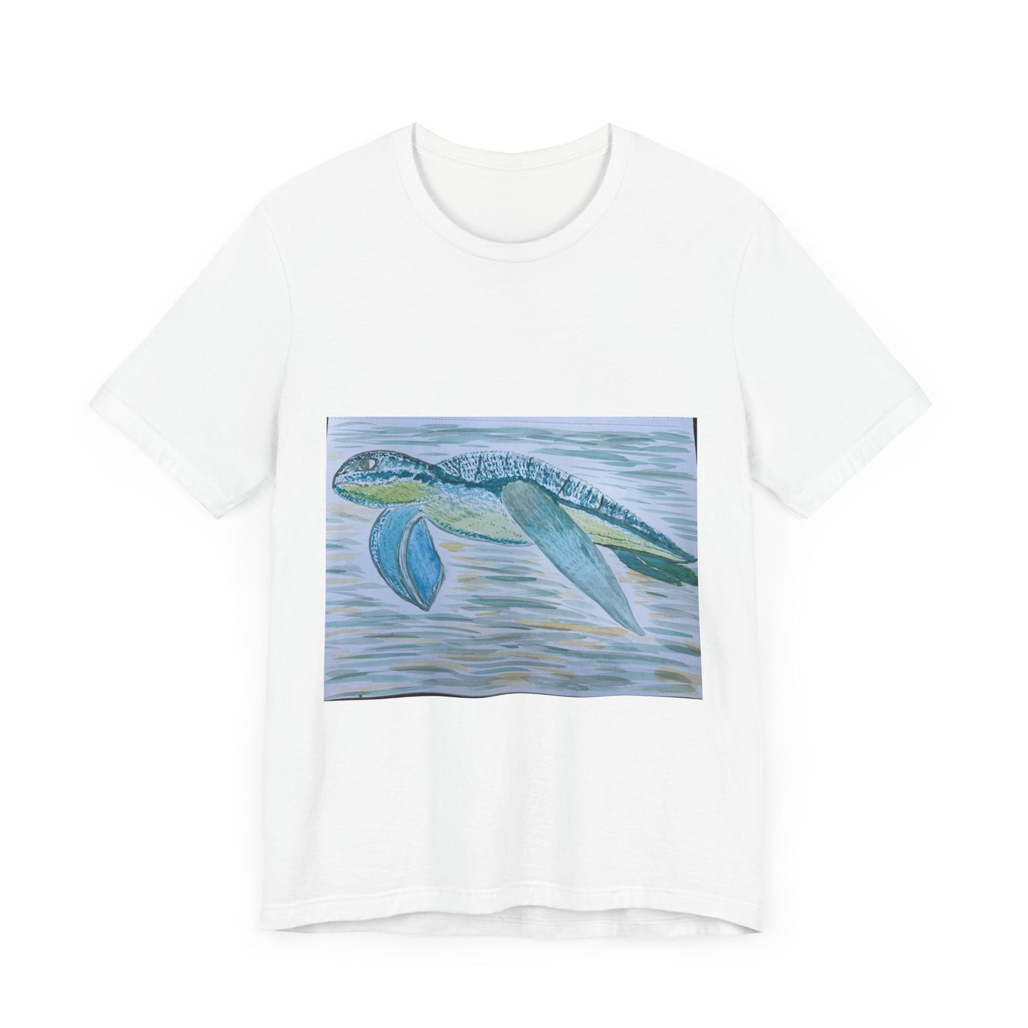 Sea Turtle Watercolor Unisex Jersey Short Sleeve Tee