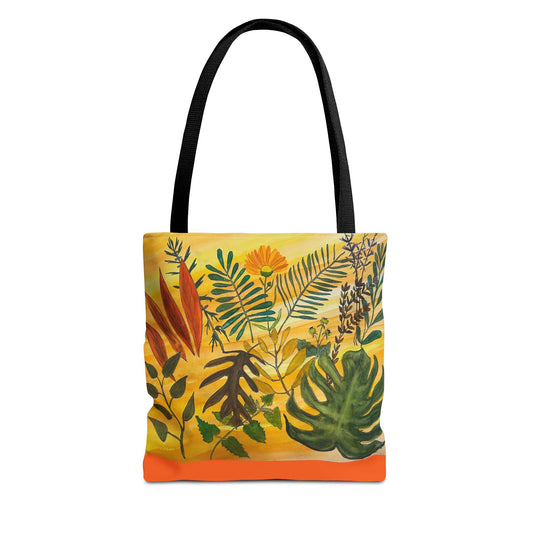 "Tropical Botanicals & Herbs" Tote Bag (AOP)