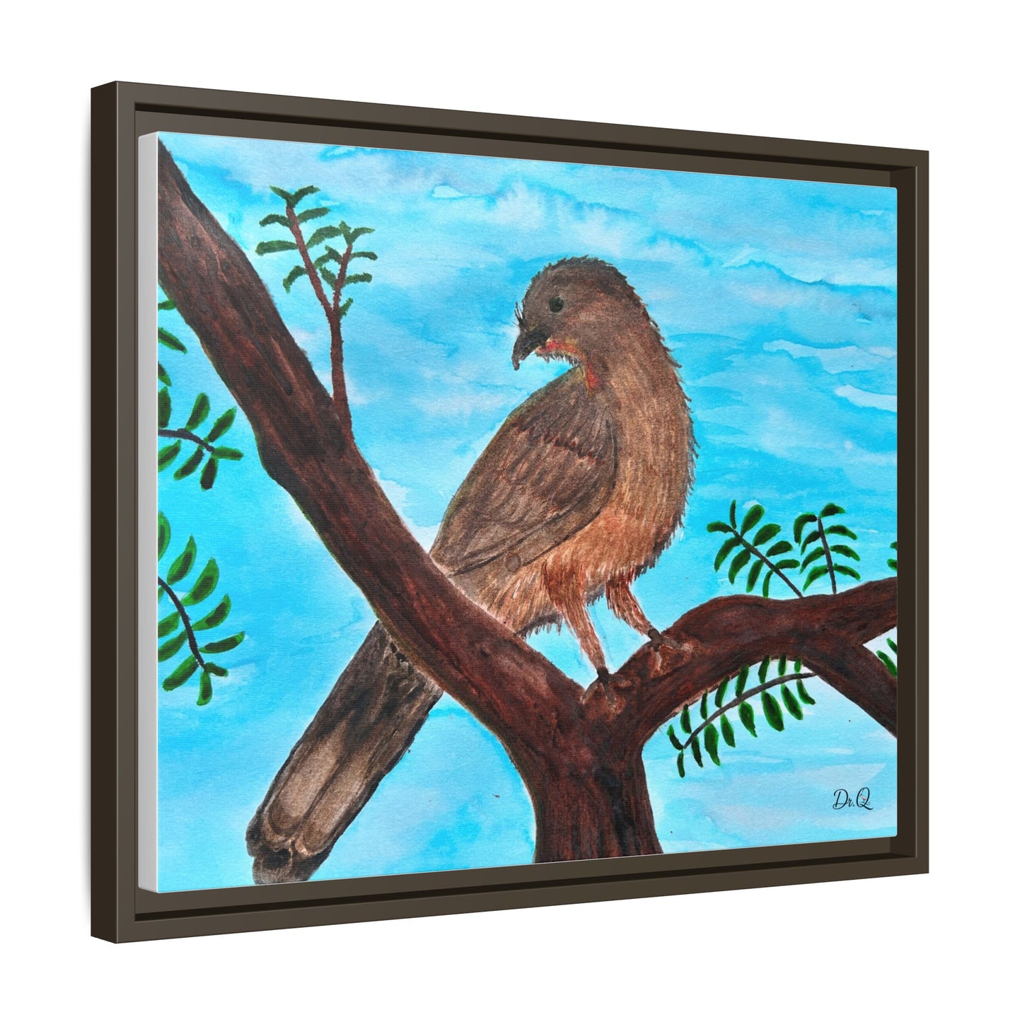 Chachalaca in the Scrubland Thicket - Watercolor Print