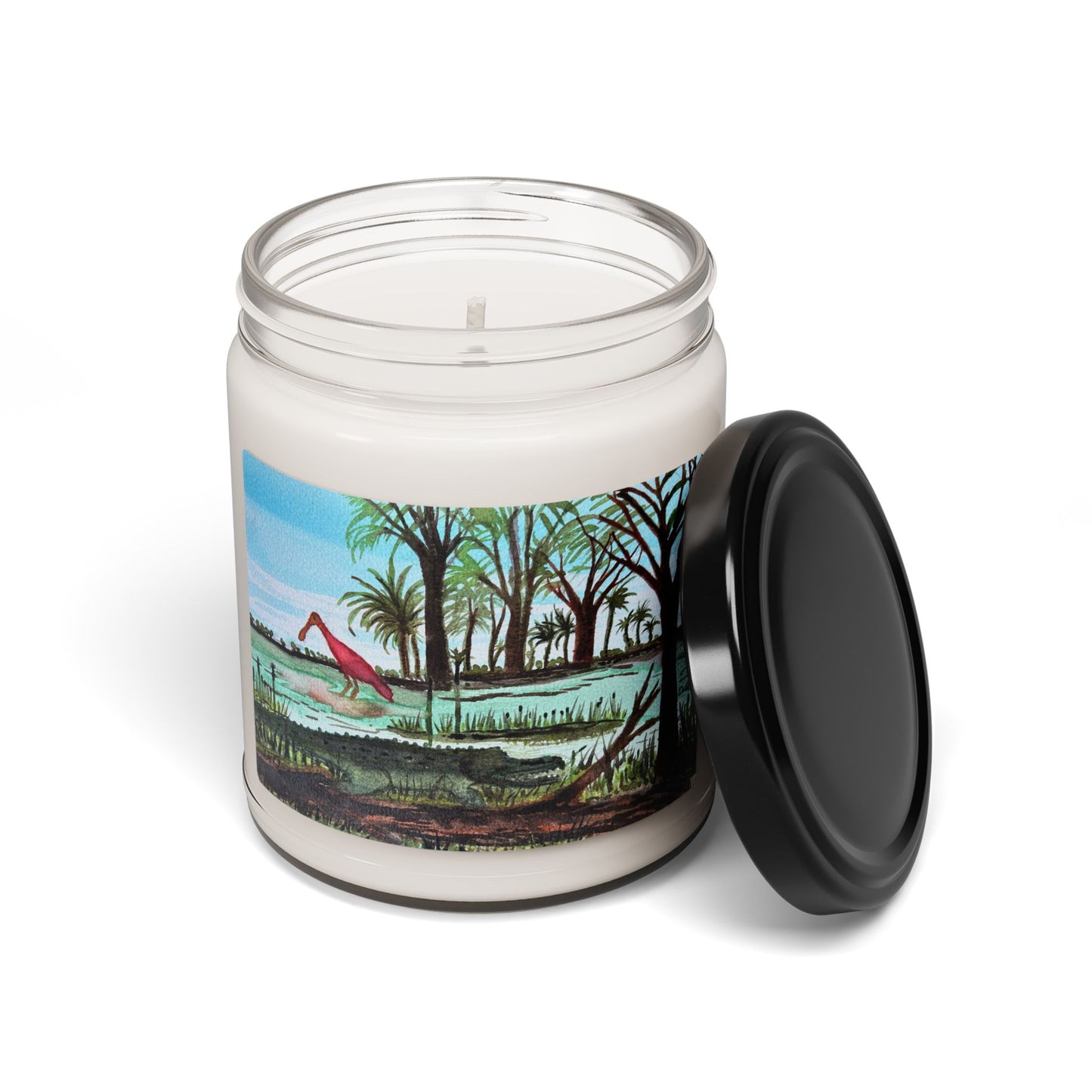 Roseate Spoonbill & Gator Scented Soy Candle — 9oz