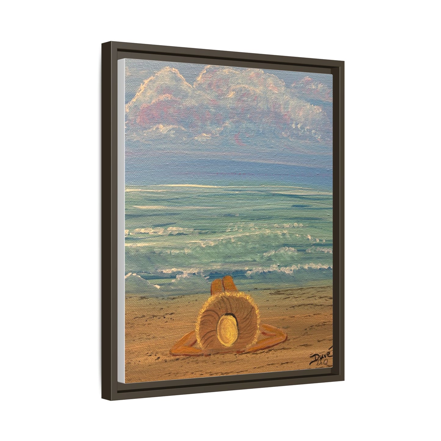 Canvas Print - 'Golden Rays' Beach Print