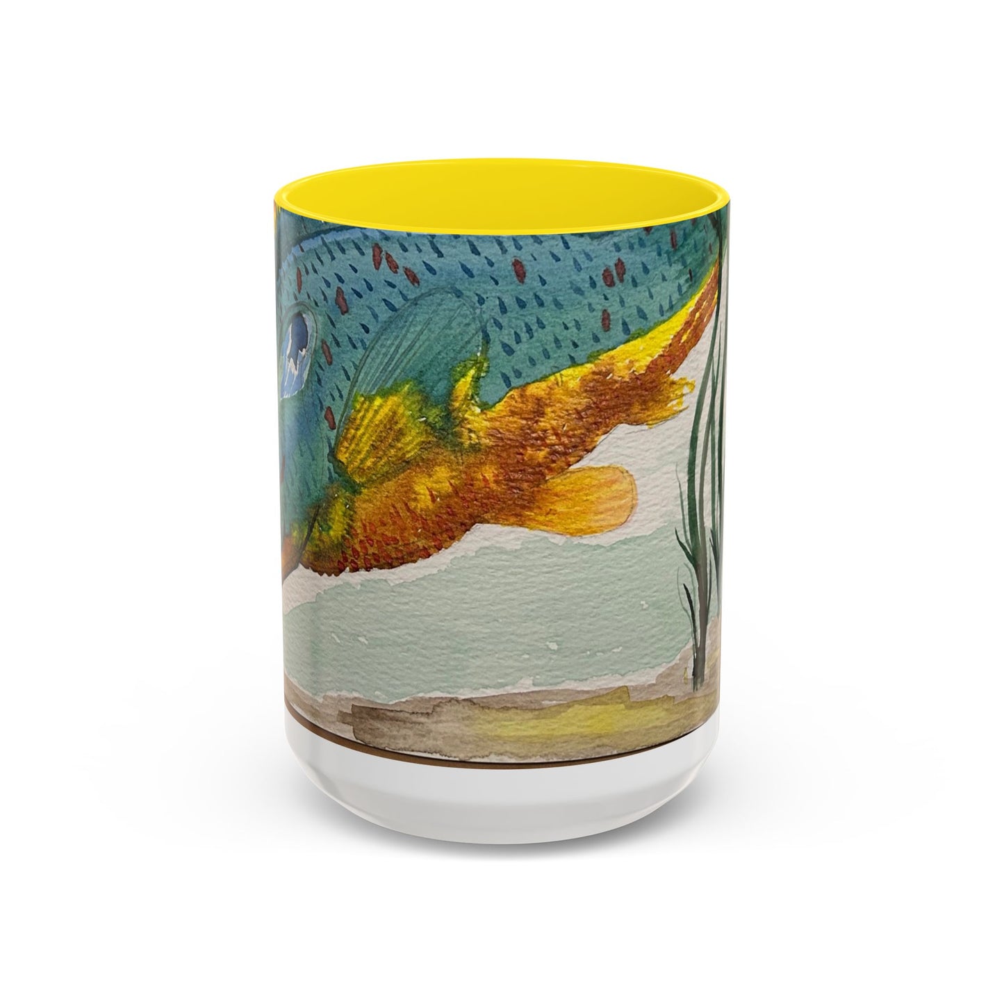 Texas Sunfish Accent Coffee Mug — Fishing Lake Lover Gift