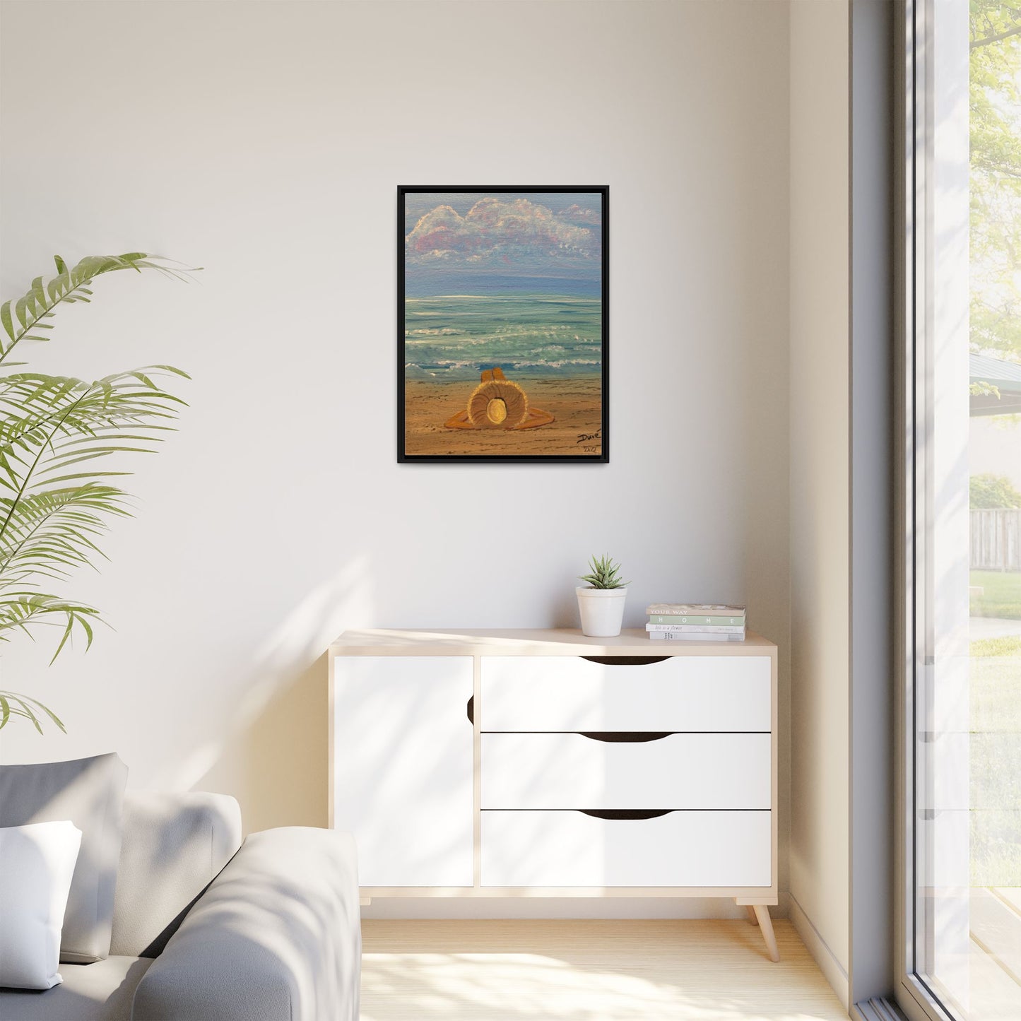 Canvas Print - 'Golden Rays' Beach Print