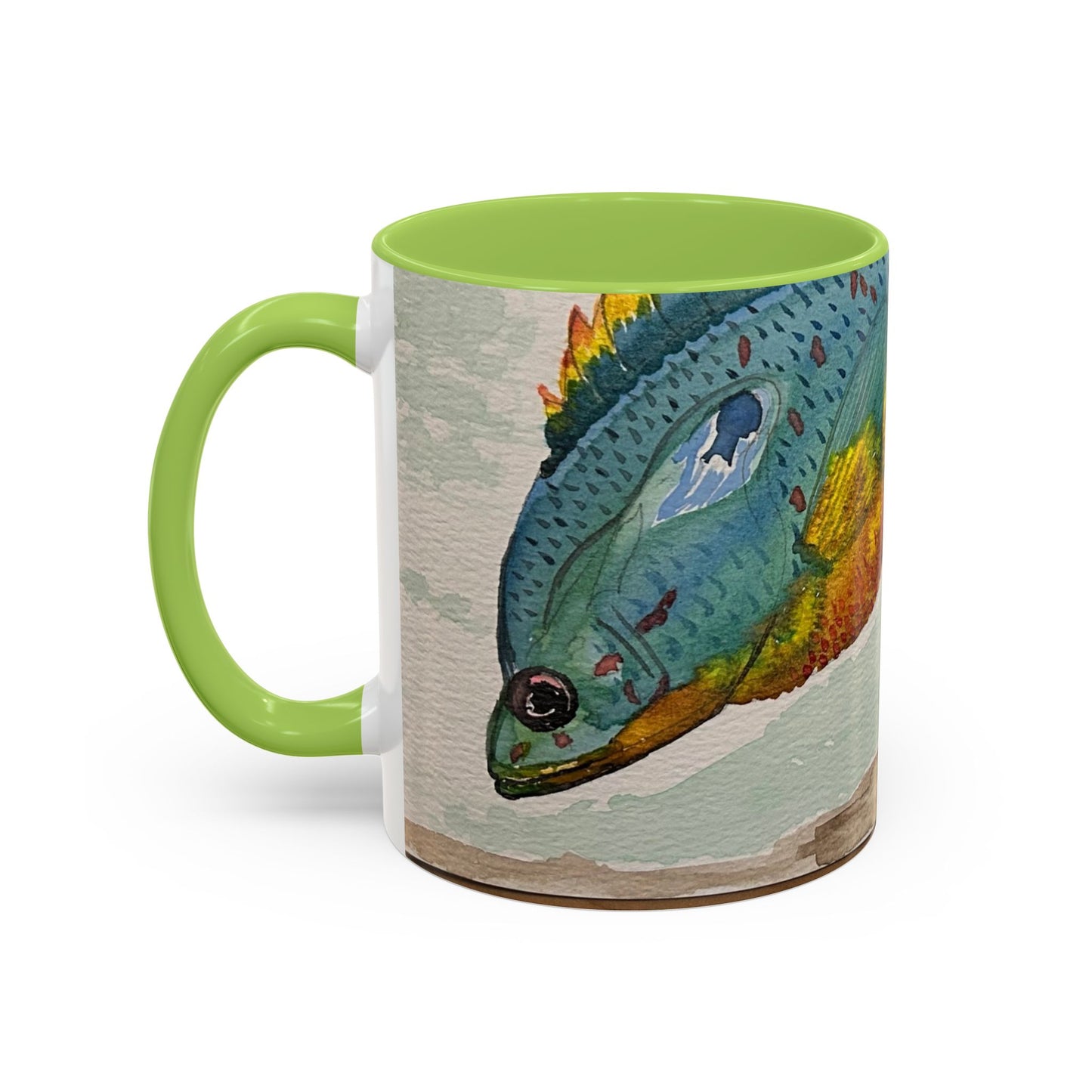Texas Sunfish Accent Coffee Mug — Fishing Lake Lover Gift