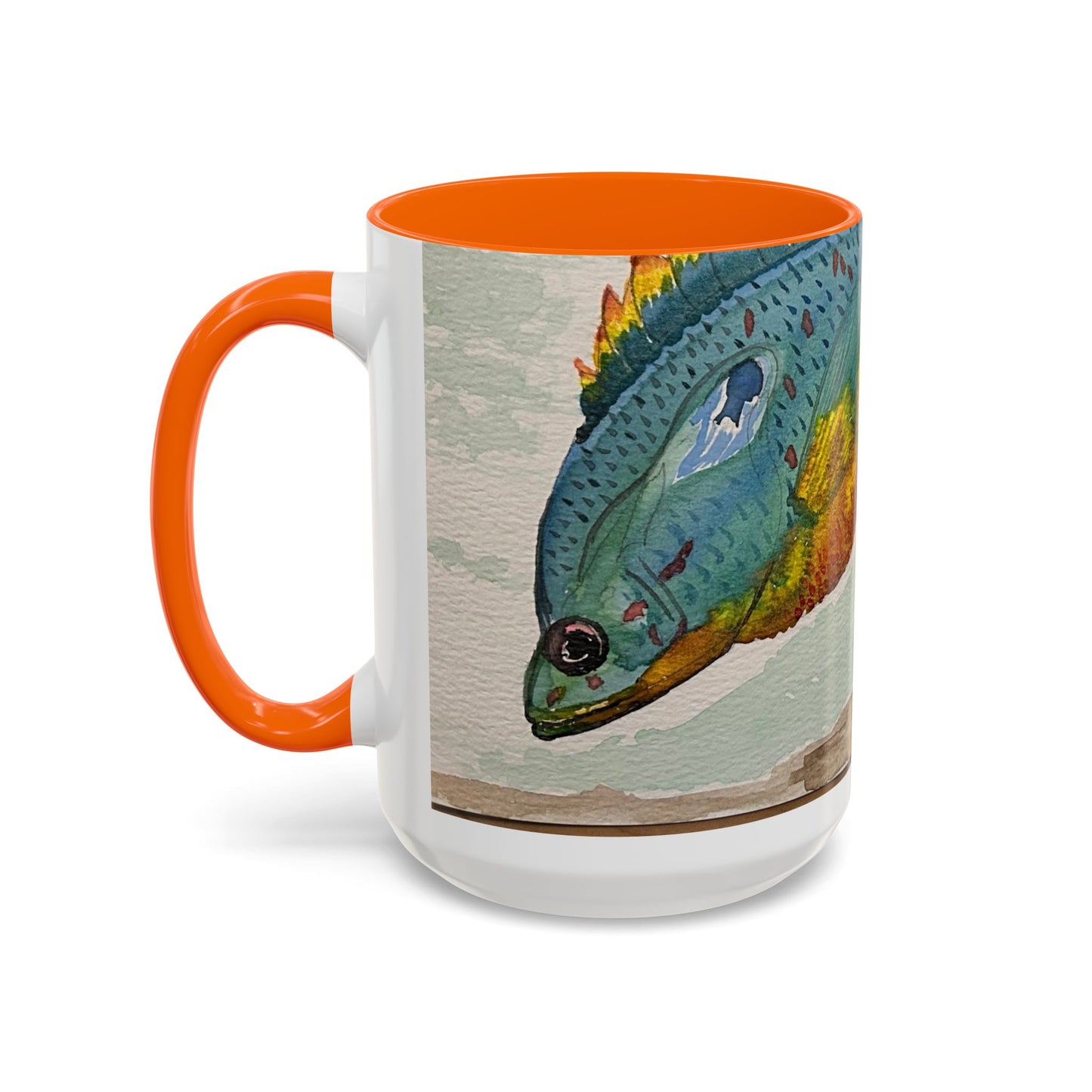 Texas Sunfish Accent Coffee Mug — Fishing Lake Lover Gift