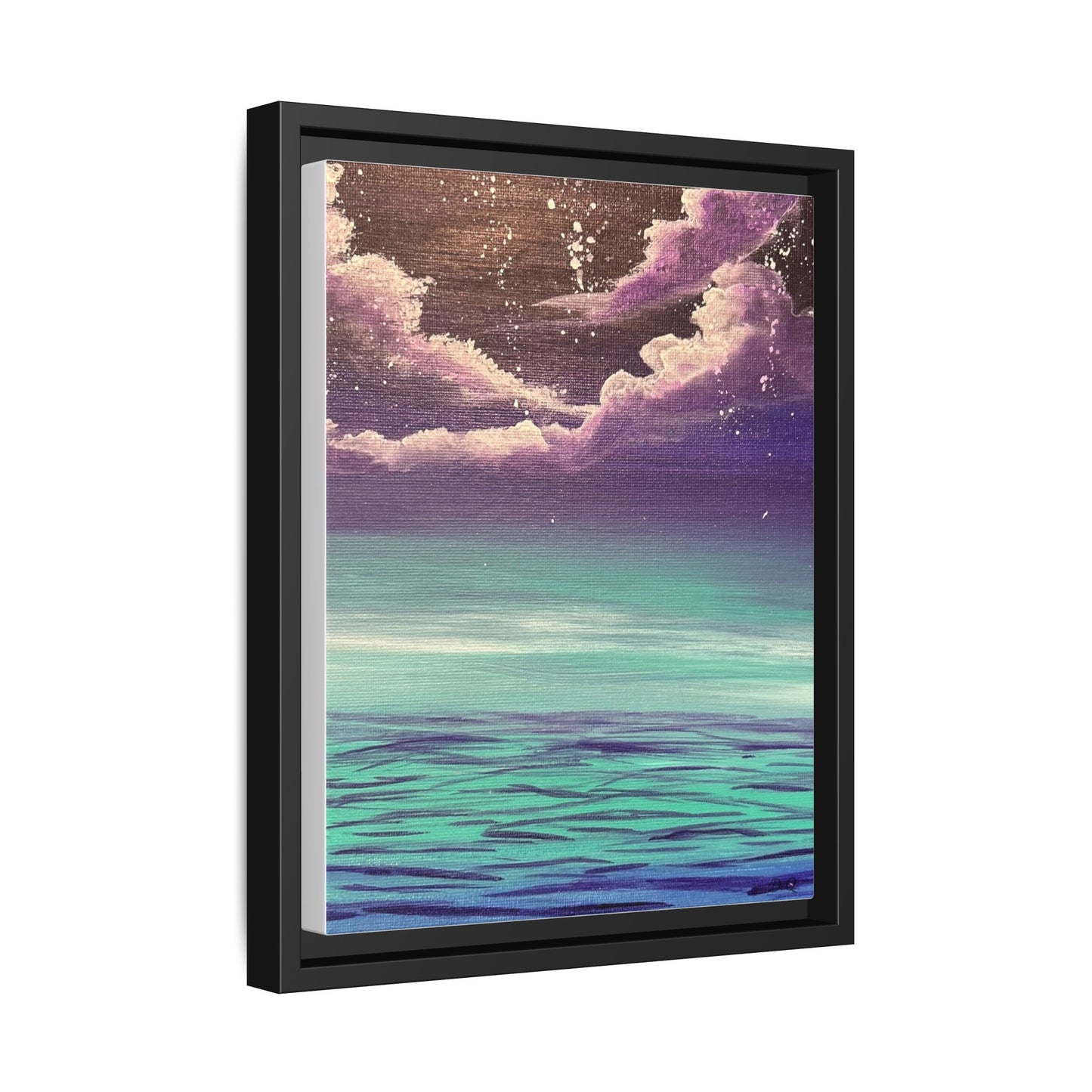 Night Sky Matte Canvas, Framed (Multi-color)