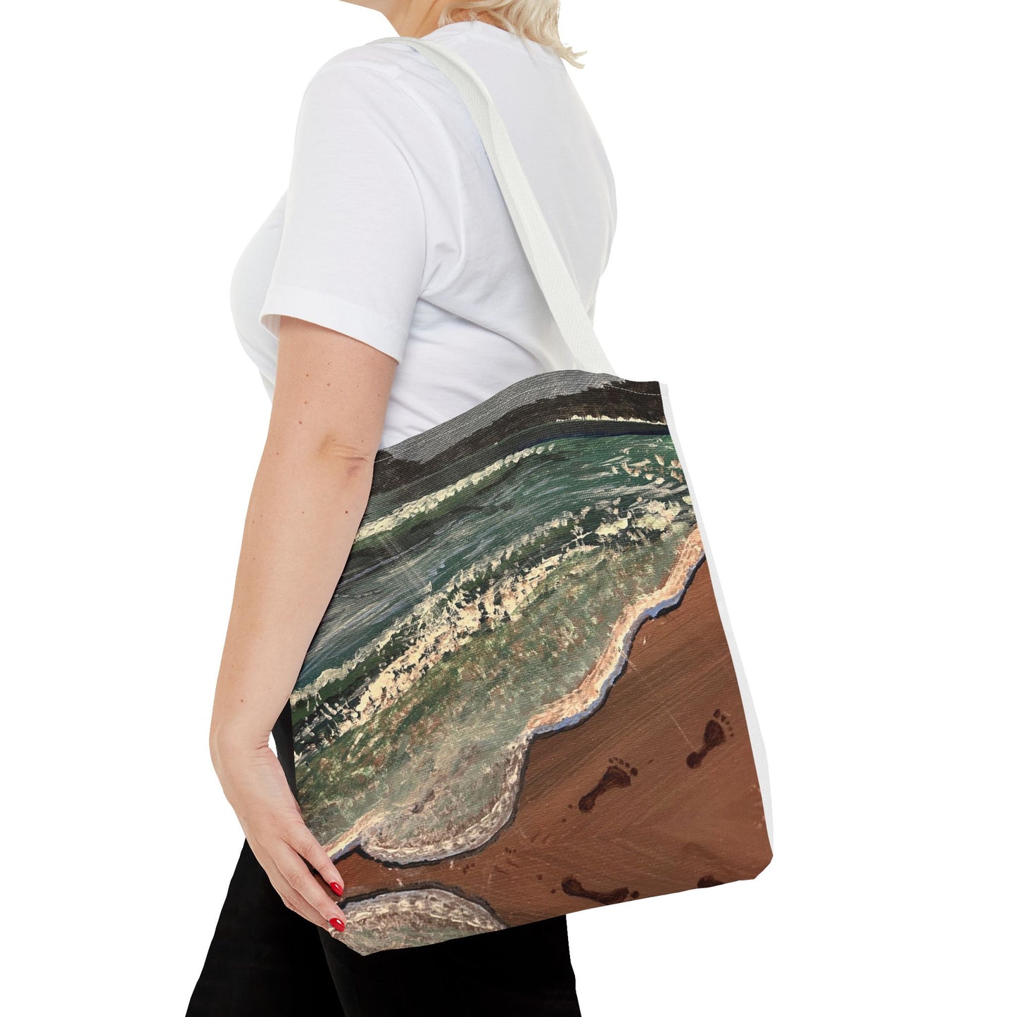 Walk on the Beach Tote Bag (AOP)