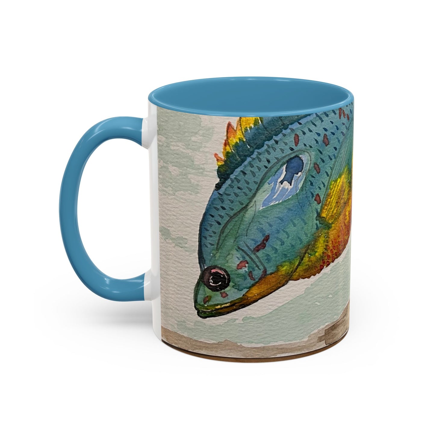 Texas Sunfish Accent Coffee Mug — Fishing Lake Lover Gift