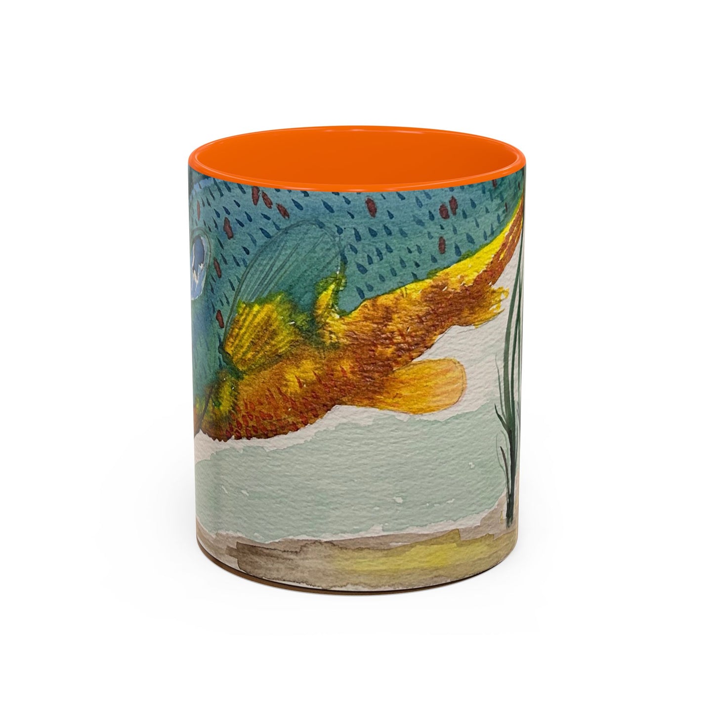 Texas Sunfish Accent Coffee Mug — Fishing Lake Lover Gift